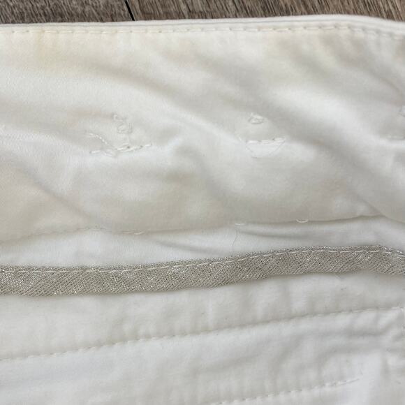 Abs by Allen Schwartz White Woven Wide Leg Pants - Picture 11 of 13